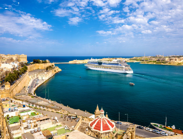 Cruise Departing From Valletta