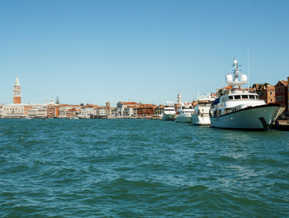 Port in Venice Italy