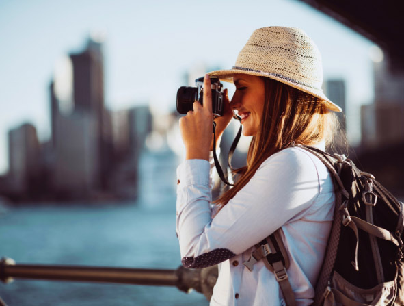 woman traveler in Australia