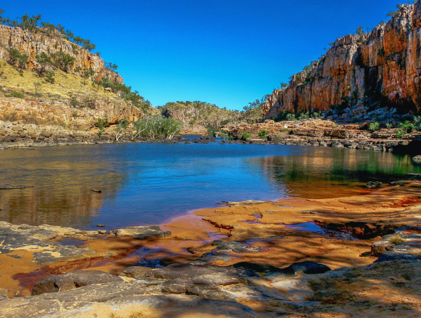 Outback Waterhole in outback Australia