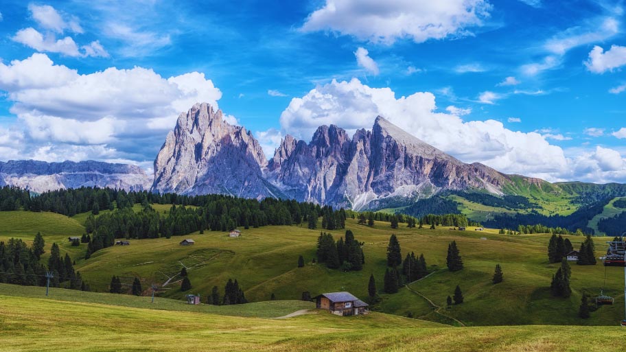 Alpe di siusi alpine meadows