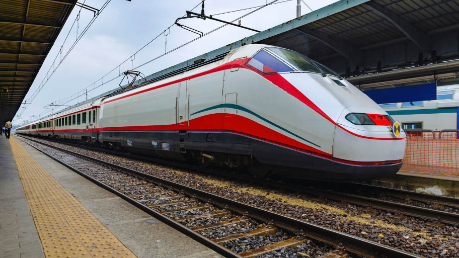 European fast train in Italy