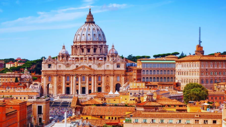 Vatican City. St. Peter's Basilica and Vatican museums