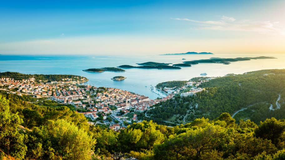 Hvar town on Hvar island, Croatia