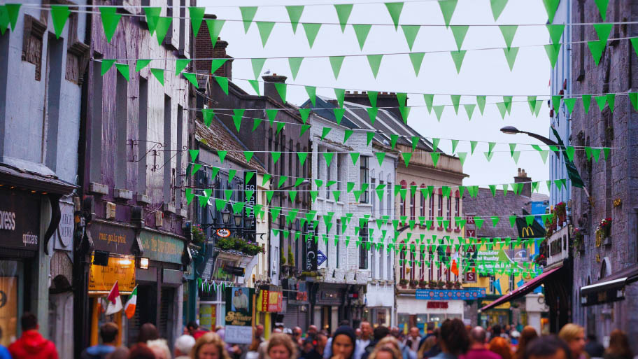 Shop Street in Galway, Ireland