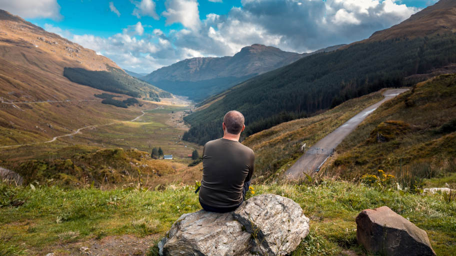 Tourist in Scotland