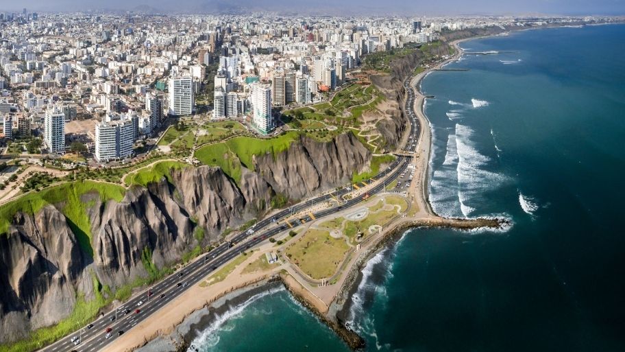 Costa Verde in Lima, Peru