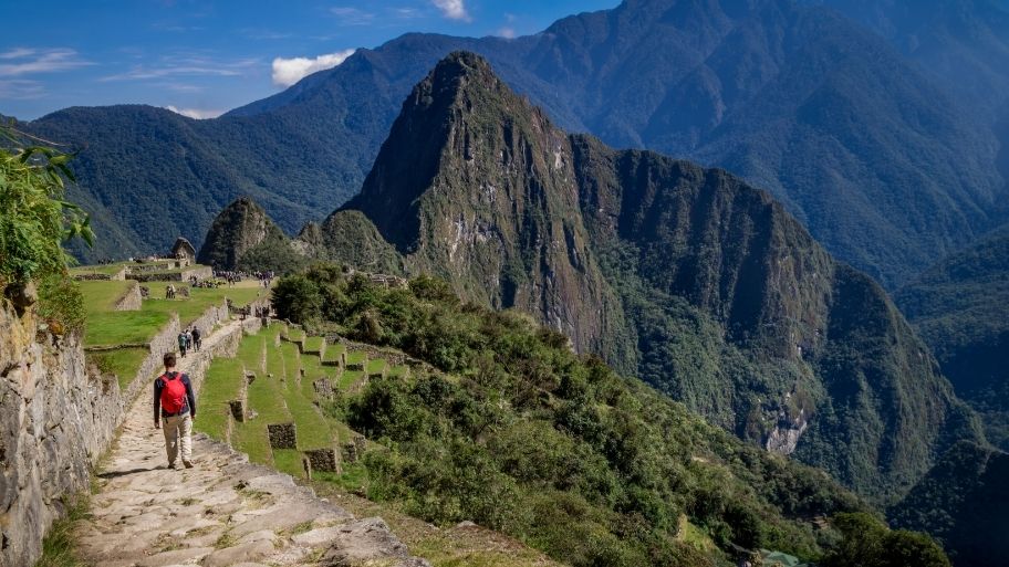 Man Walking the Inca Trail