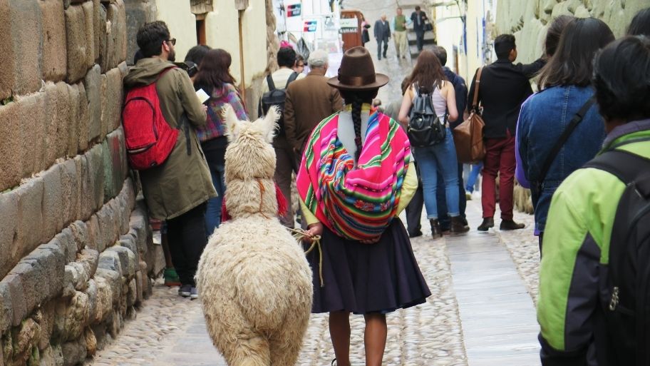 City of Cuzco in Peru