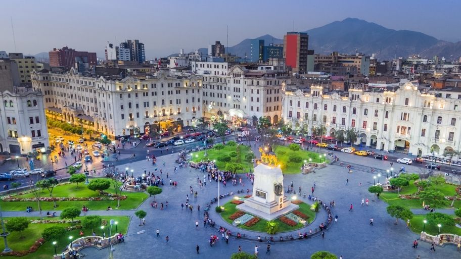 San Martin Square, in Lima, Peru