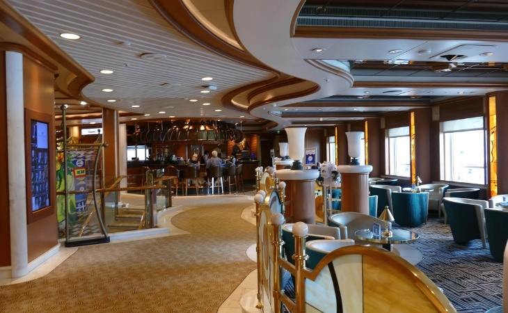 Bar and Lounge Onboard a Cruise Ship