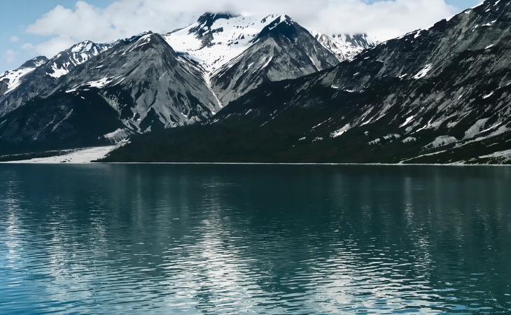 Alaska Mountain Landscape. Glacier Bay National Park, Alaska